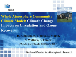Chemistry-Climate Model Simulations of secular Trends in