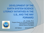 Development of the Earth System Science Literacy