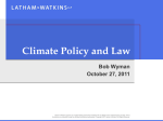 Climate Policy and Law