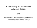 Establishing a Civil Society Advisory Group and