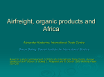 How will a ban on air freight of organic products impact