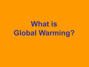 What is Global Warming - Ashden Awards for Sustainable Energy