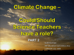 Climate Change – Can science teachers play a part