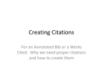 Creating Citations - Colorado State University