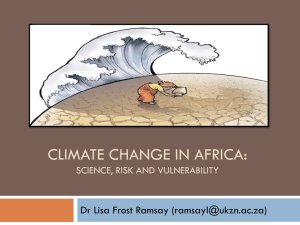 Climate change and Africa