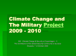 Climate Change and The Military 2009