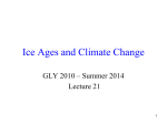 Ice Ages and Climate Change - Florida Atlantic University
