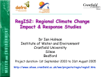 Regional implications of climate and societal change for