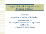 Agriculture & Adaptation to Climate Change