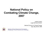 Planning for Climate Change Policy