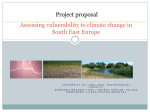 Assessing vulnerability to climate change in South East Europe