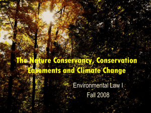 Conservation Easements and Climate Change