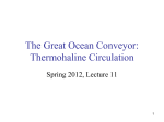 The Great Ocean Conveyor: Thermohaline Circulation