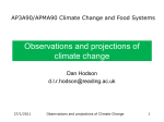 The climate and climate change - Dept of Meteorology Home Page