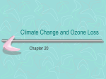 Global Warming and Ozone Loss