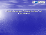 Climate change and Emission trading. Tool of investment