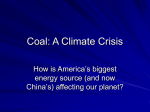 Coal: A Climate Crisis