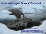 Climate Change - Science, Society & Us