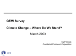 GEMI Benchmark Survey Water Use, Issues & Management