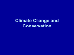 Climate Change and Conservation
