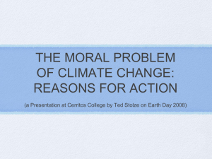 The Ethical Problem of Climate Change