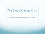 The Global Climate Crisis