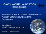 Jane Hupe – ICAO`s Work on Aviation Emissions