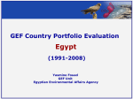 GEF Country Portfolio Evaluation - Egypt