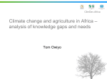 Climate change and agriculture in Africa – analysis of knowledge
