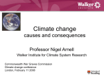 Climate change - cause and consequences