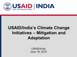 USAID/India`s Climate Change Initiatives – Mitigation