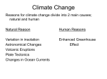 Climate Change - Shawlands Academy
