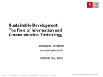Information communication technologies for sustainable development