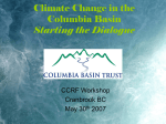 Climate Change in the Columbia Basin