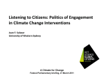 Listening to citizens on climate change