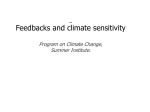 Feedbacks and climate sensitivity