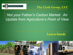 Laura Sands - "Not your fathers carbon market"