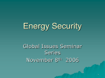 Energy Security and the World Bank Group