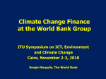 Development and Climate Change at the World Bank Group