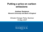 Carbon pricing - University of Warwick