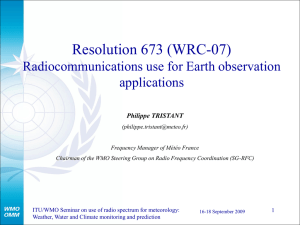 ITU Resolution 673 (WRC-07)