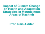 Impact of Climate Change on Health and Adaptation