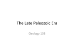 The Late Paleozoic Era