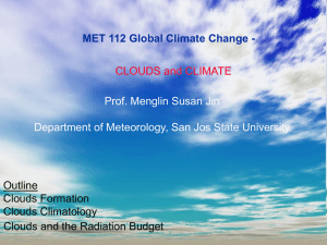 Introduction - Department of Meteorology and Climate Science
