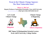 Texas in the Climate Change Squeeze