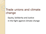 Trade unions and climate change - Irish Congress of Trade Unions