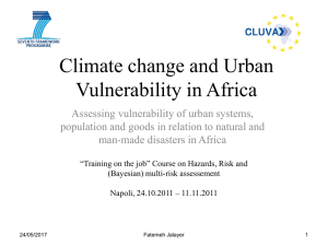 Module 4.1 - CLUVA (CLimate change and Urban Vulnerability in