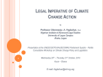 Legal Imperative of Climate Change Action