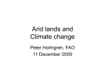 Arid lands and Climate change