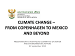 CLIMATE CHANGE – FROM COPENHAGEN TO MEXICO AND